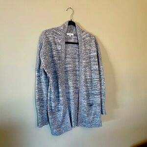 Aritzia Talula Lenox Open Front Cardigan - Heathered Grey